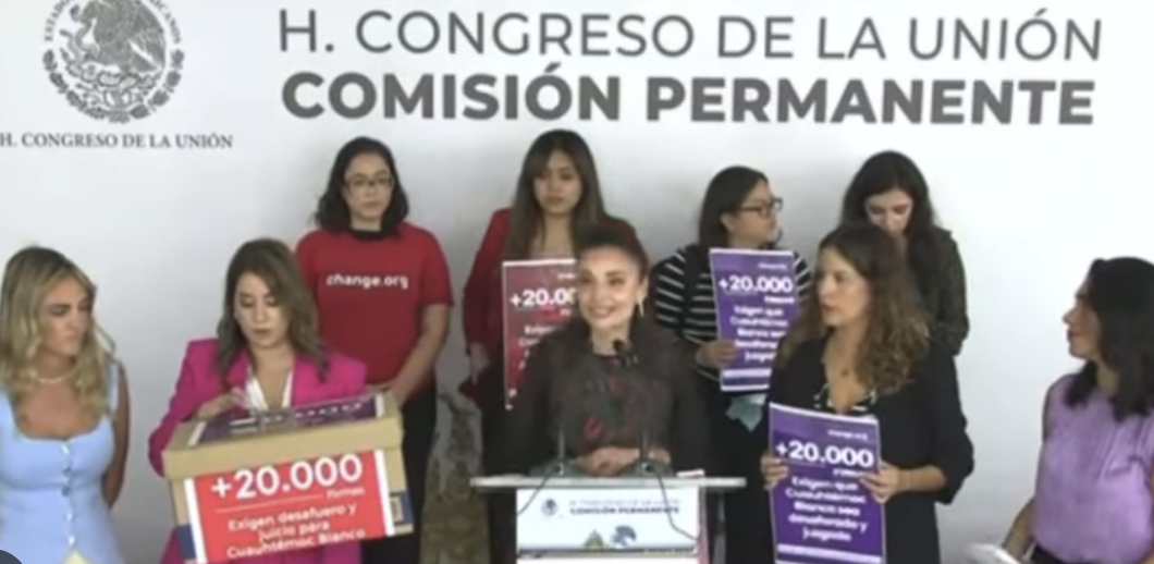 MC Y PAN ENTREGAN 23 MIL FIRMAS PARA EXIGIR DESAFUERO DEL MORENISTA CUAUHTÉMOC BLANCO
